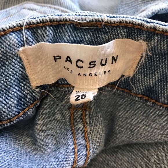 PacSun Light Wash Denim Mini Skirt - Picture 2 of 5